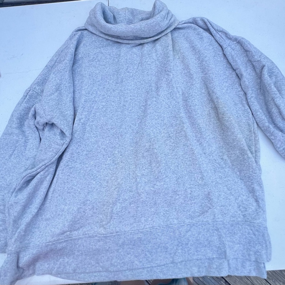 Time and Tru Gray Cowl Neck Sweater